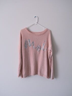 Blush-Peach-Pink Soft Sweater